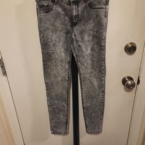Jordache Super Skinny Gray Wash Jeans Size 14